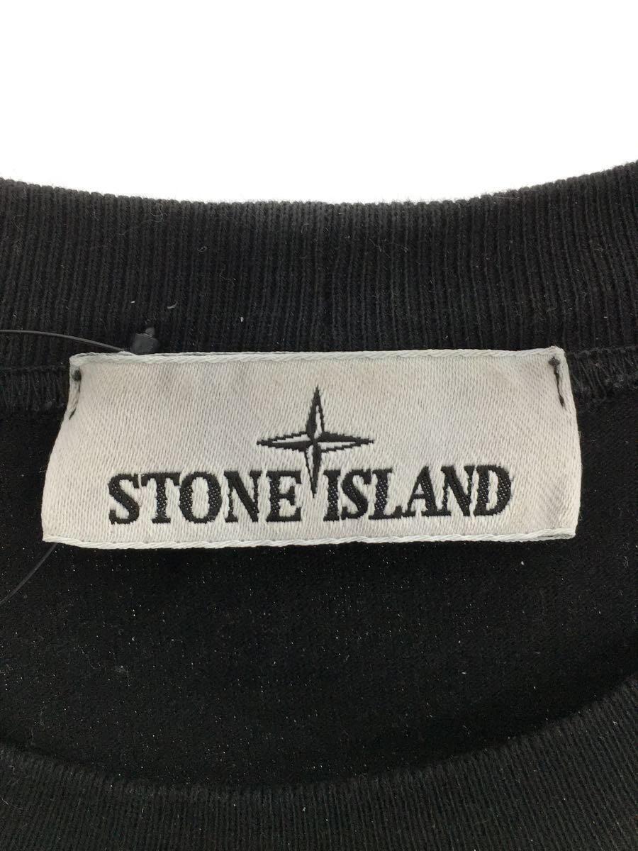 STONE ISLAND◆長袖Tシャツ/S/コットン/BLK/791563750_画像3