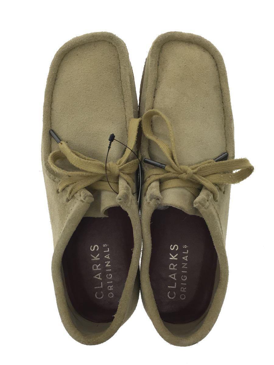 Clarks◆WALLABEE/ワラビー/シューズ/25cm/ベージュ/スウェード_画像3