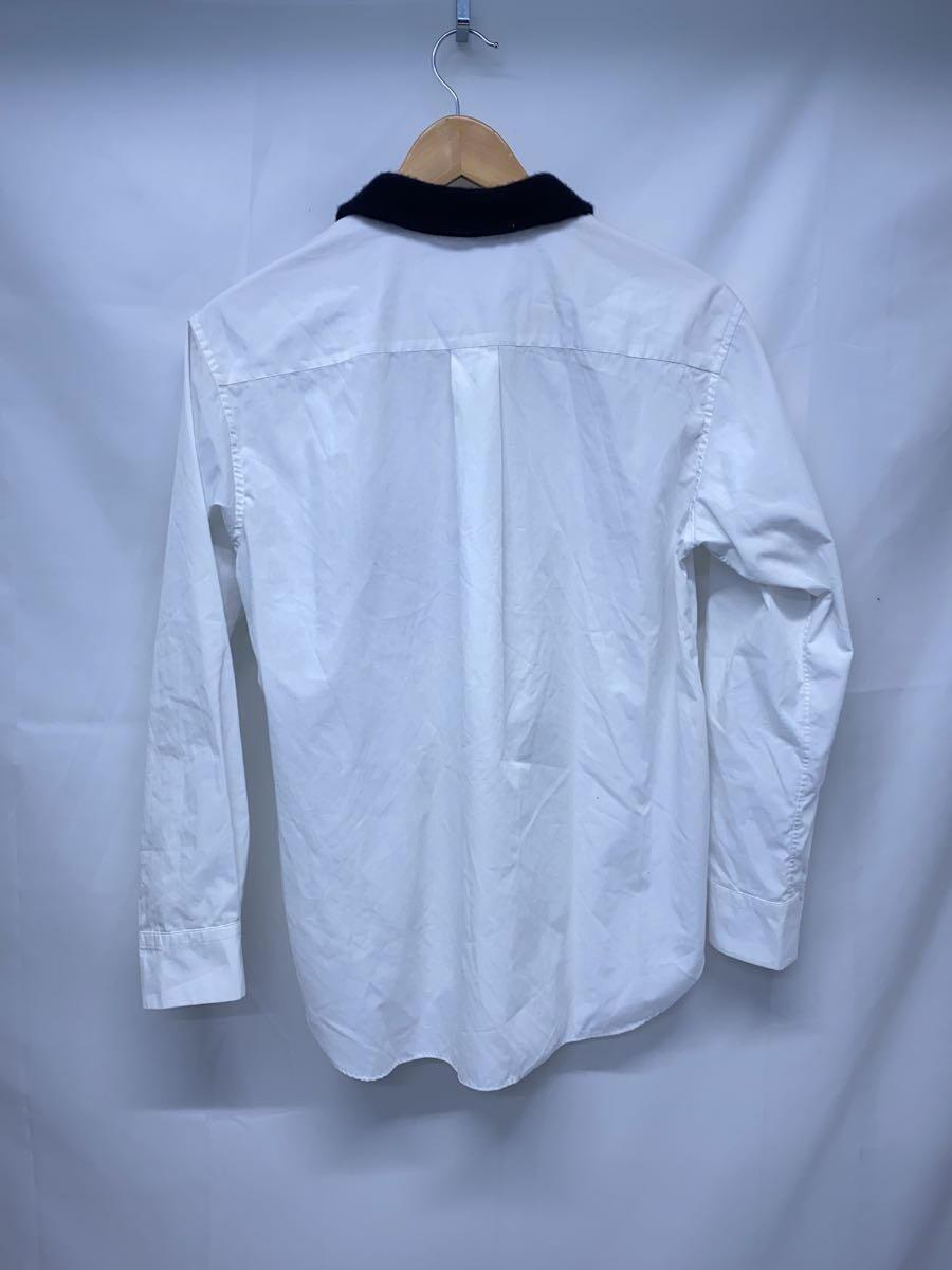 Tao COMME des GARCONS◆長袖シャツ/M/コットン/WHT/無地/TL-B010_画像2