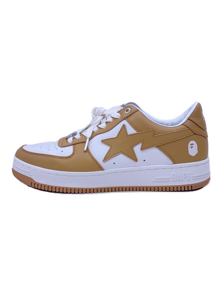 A BATHING APE◆BAPE STA/ローカットスニーカー/28cm/BRW/レザー/0ZXSHM191007J