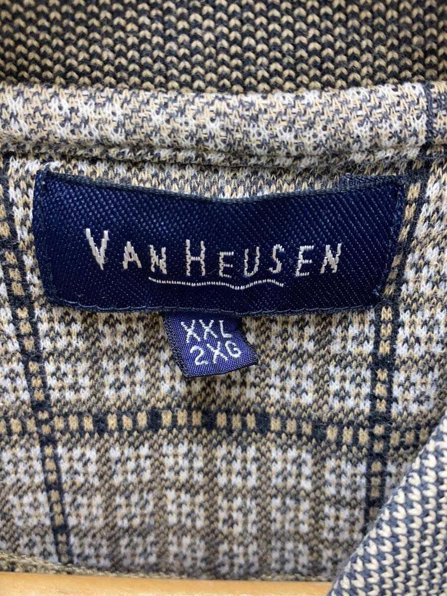 Van Heusen◆90s/ポロシャツ/XXL/コットン/CML/総柄_画像3