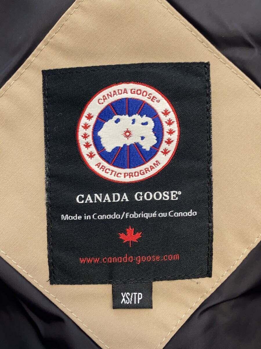 CANADA GOOSE◆コート/XS/ポリエステル/BEG/無地_画像3