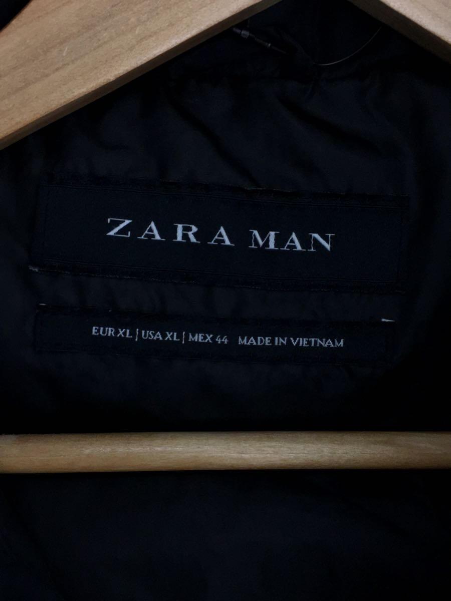 ZARA MAN◆中綿ジャケット/XL/ナイロン/BLK_画像3