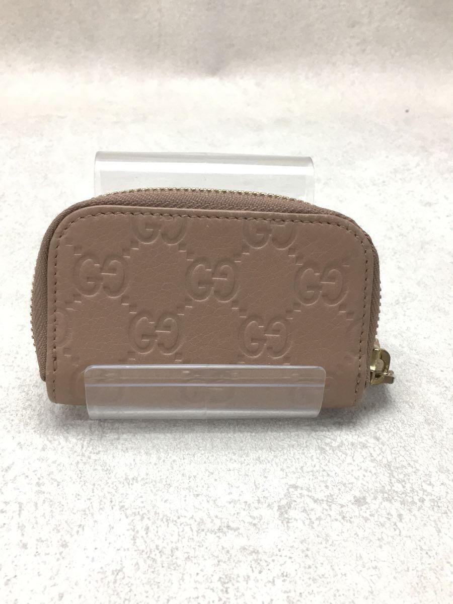 GUCCI◇コインケース_グッチシマ/レザー/BEG/総柄/レディース GUCCI◇コインケース_グッチシマ/レザー/BEG/総柄/レディース