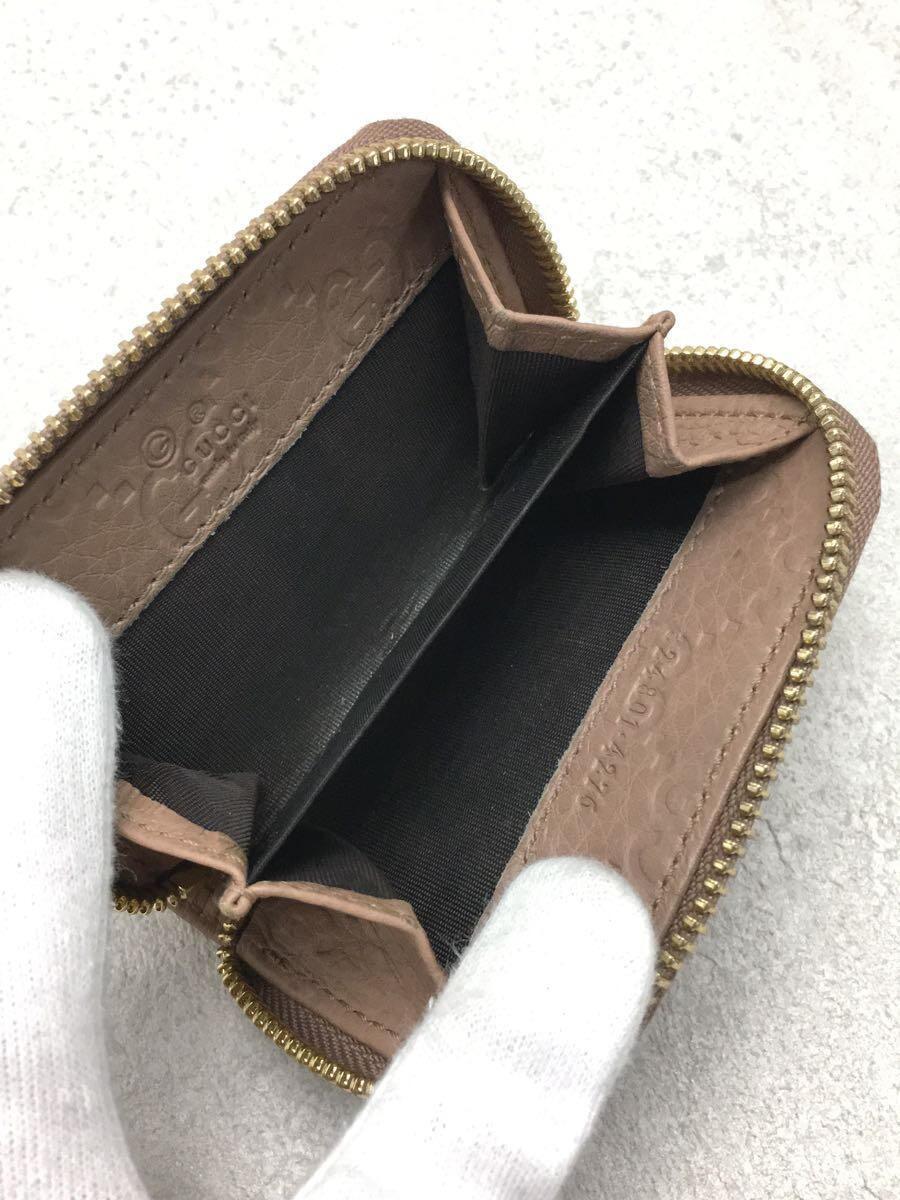 GUCCI◇コインケース_グッチシマ/レザー/BEG/総柄/レディース GUCCI◇コインケース_グッチシマ/レザー/BEG/総柄/レディース