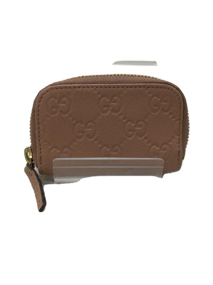 GUCCI◇コインケース_グッチシマ/レザー/BEG/総柄/レディース GUCCI◇コインケース_グッチシマ/レザー/BEG/総柄/レディース