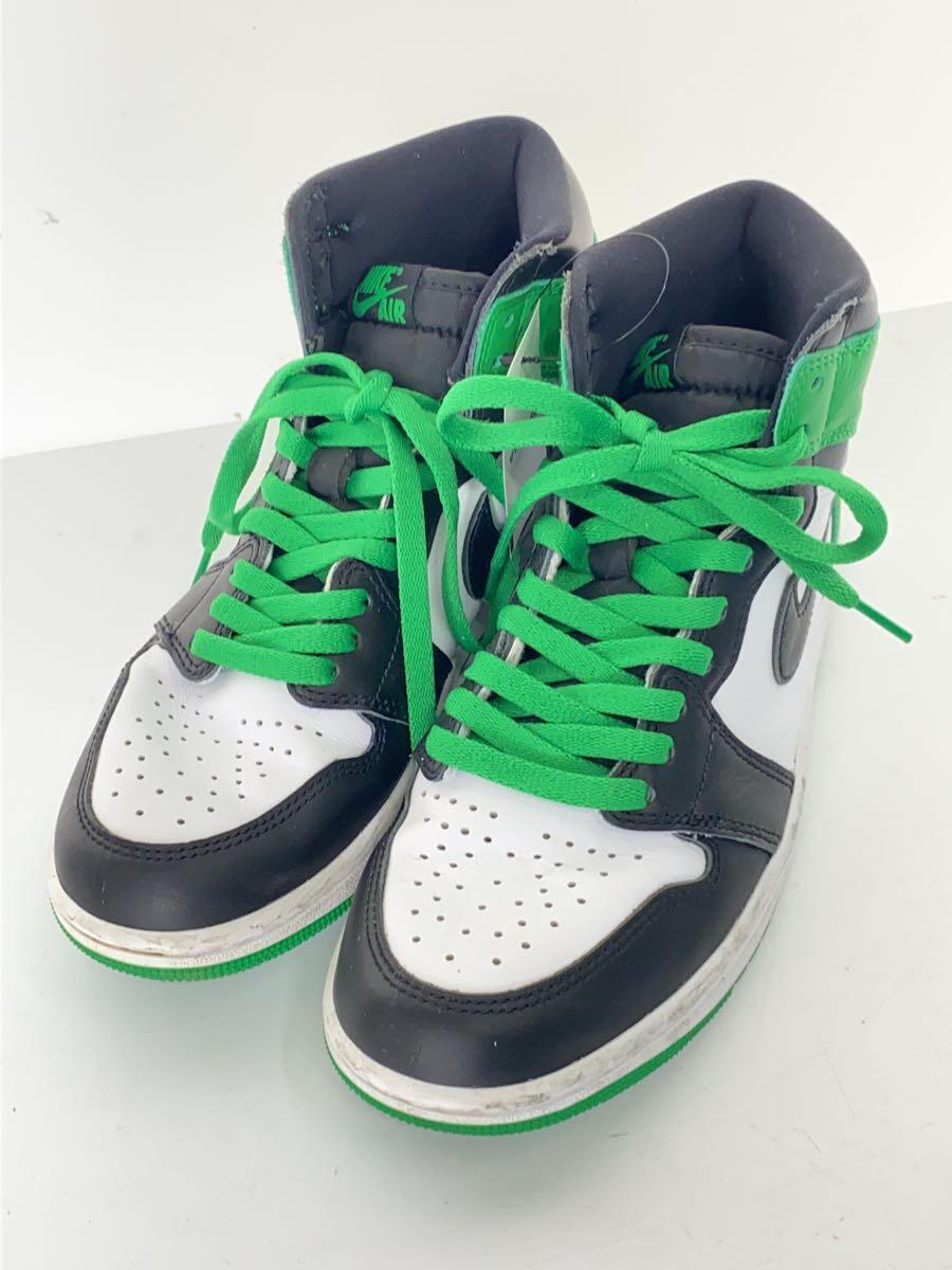 NIKE◆AIR JORDAN 1 RETRO HIGH OG_エア ジョーダン 1 レトロ ハイ OG/US7.5/GRN_画像2