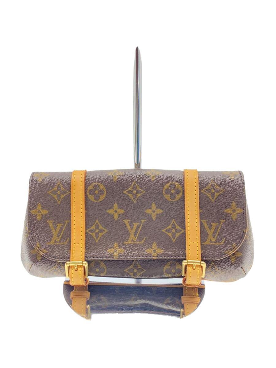 LOUIS VUITTON◆ルイヴィトン/クラッチバッグ/レザー/BRW/総柄/M51159/モノグラム