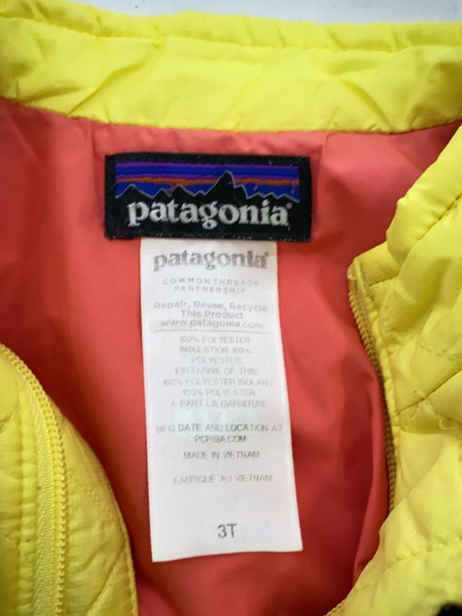 patagonia◆ジャケット/-/ナイロン/YLW/無地_画像3