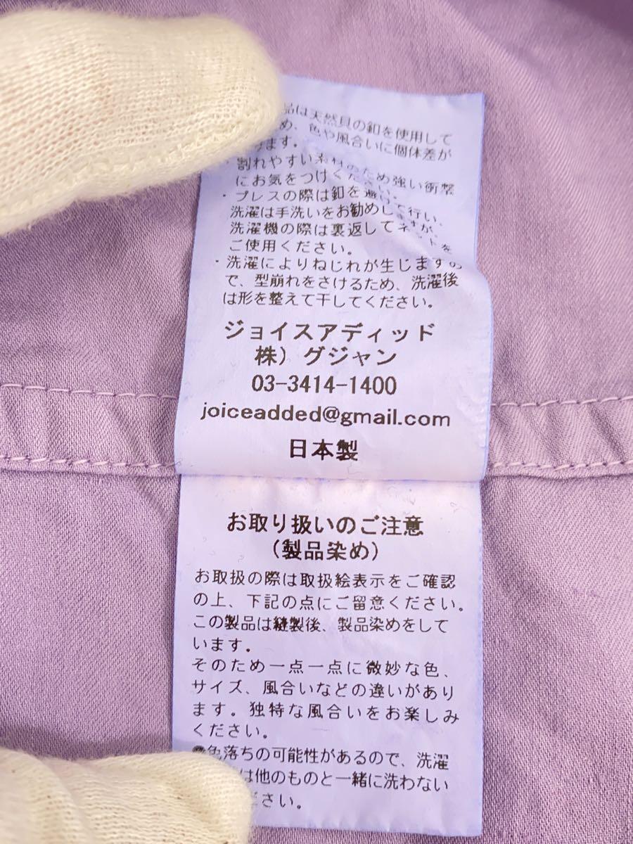 JoICEADDED◆23AW/WASHED SATIN SHIRT/長袖シャツ/2/レーヨン/PUP/J233SH01_画像5