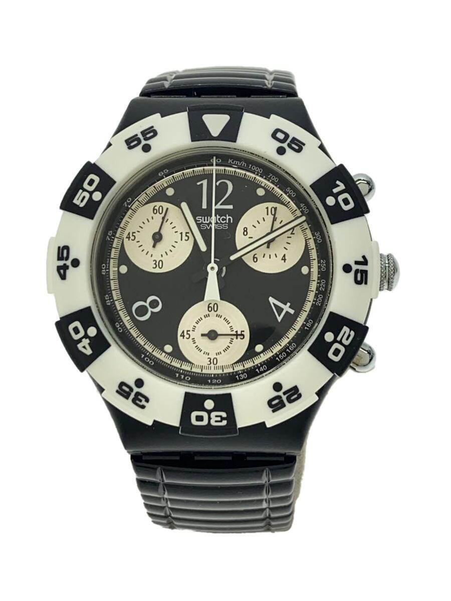 SWATCH◆腕時計/アナログ/-/BLK/BLK