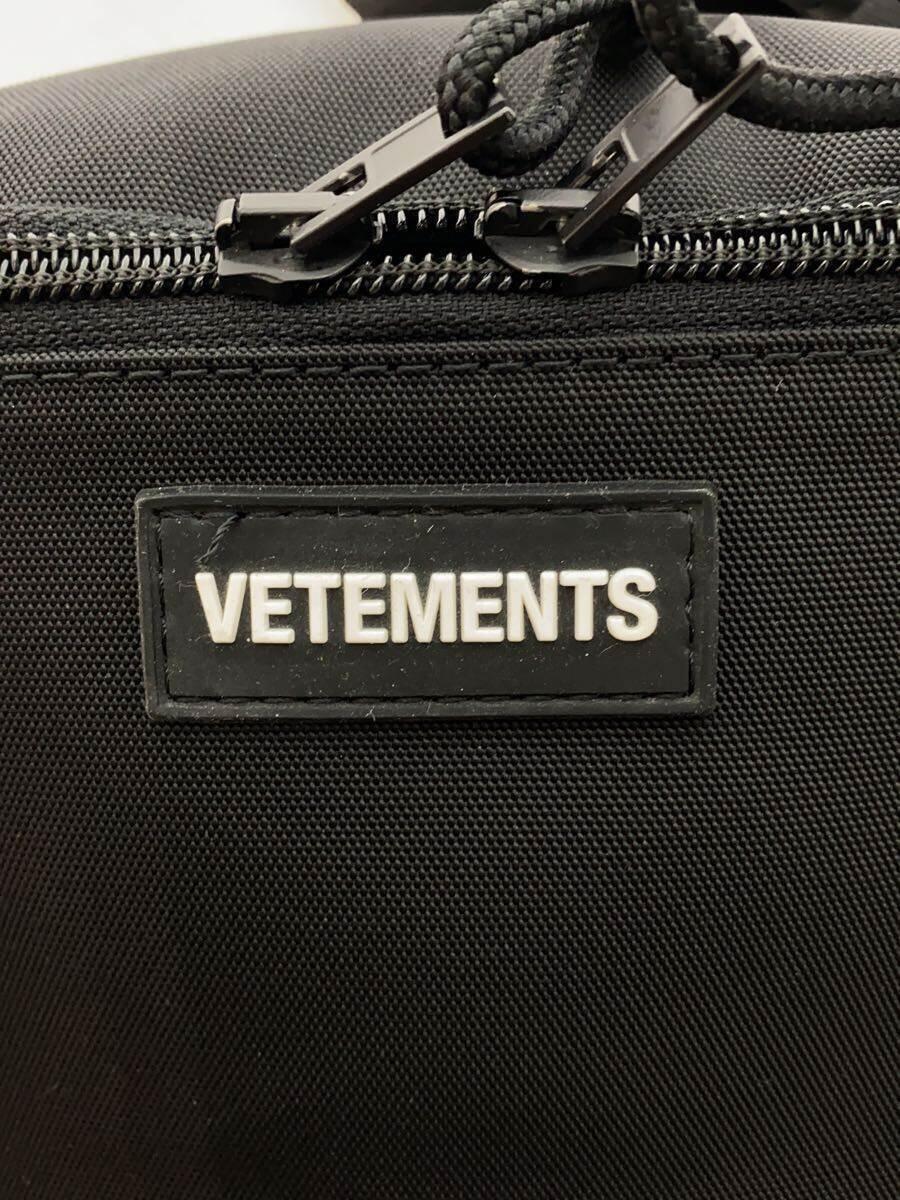 VETEMENTS◆ウエストバッグ/ナイロン/ブラック/UE63BA500B_画像5