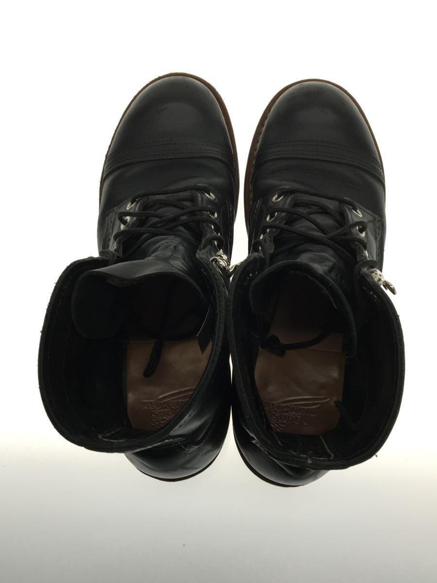 RED WING◆レースアップブーツ/US7/BLK/牛革/8084_画像3
