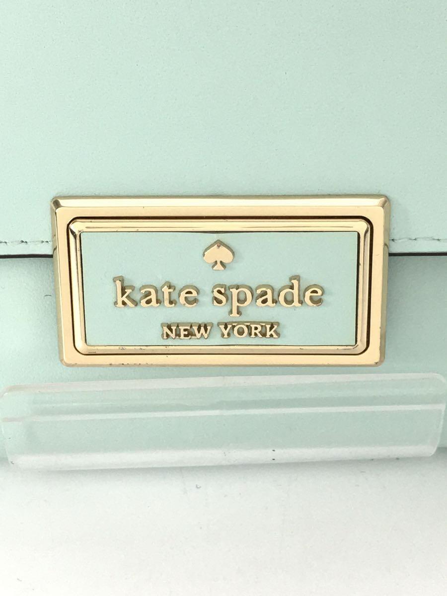 kate spade new york◆2つ折り財布/PVC/BLU/レディース/KA599_画像3