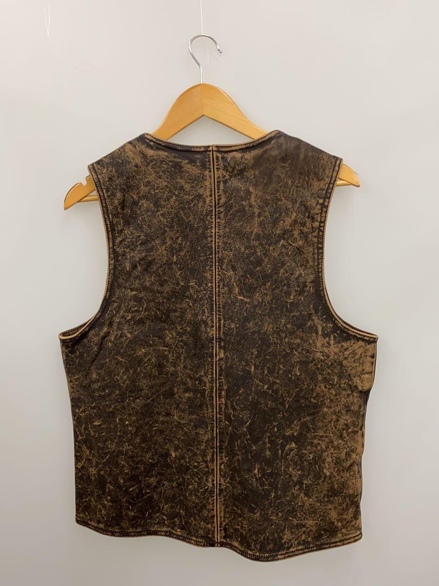 HARLEY DAVIDSON◆Bremen Leather Vest/ベスト/M/レザー/BRW/97019-22VM_画像2
