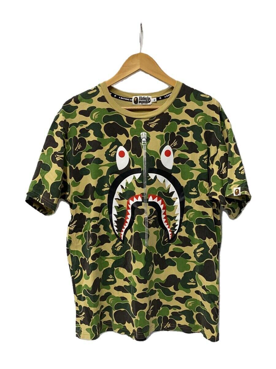 A BATHING APE◆Tシャツ/XL/コットン/GRN/カモフラ/001CSH801019M_画像1