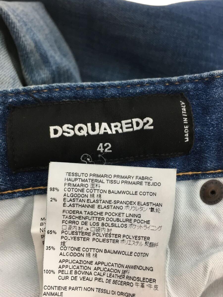 DSQUARED2◆ボトム/42/コットン/IDG/S74LB0250 S30342_画像4