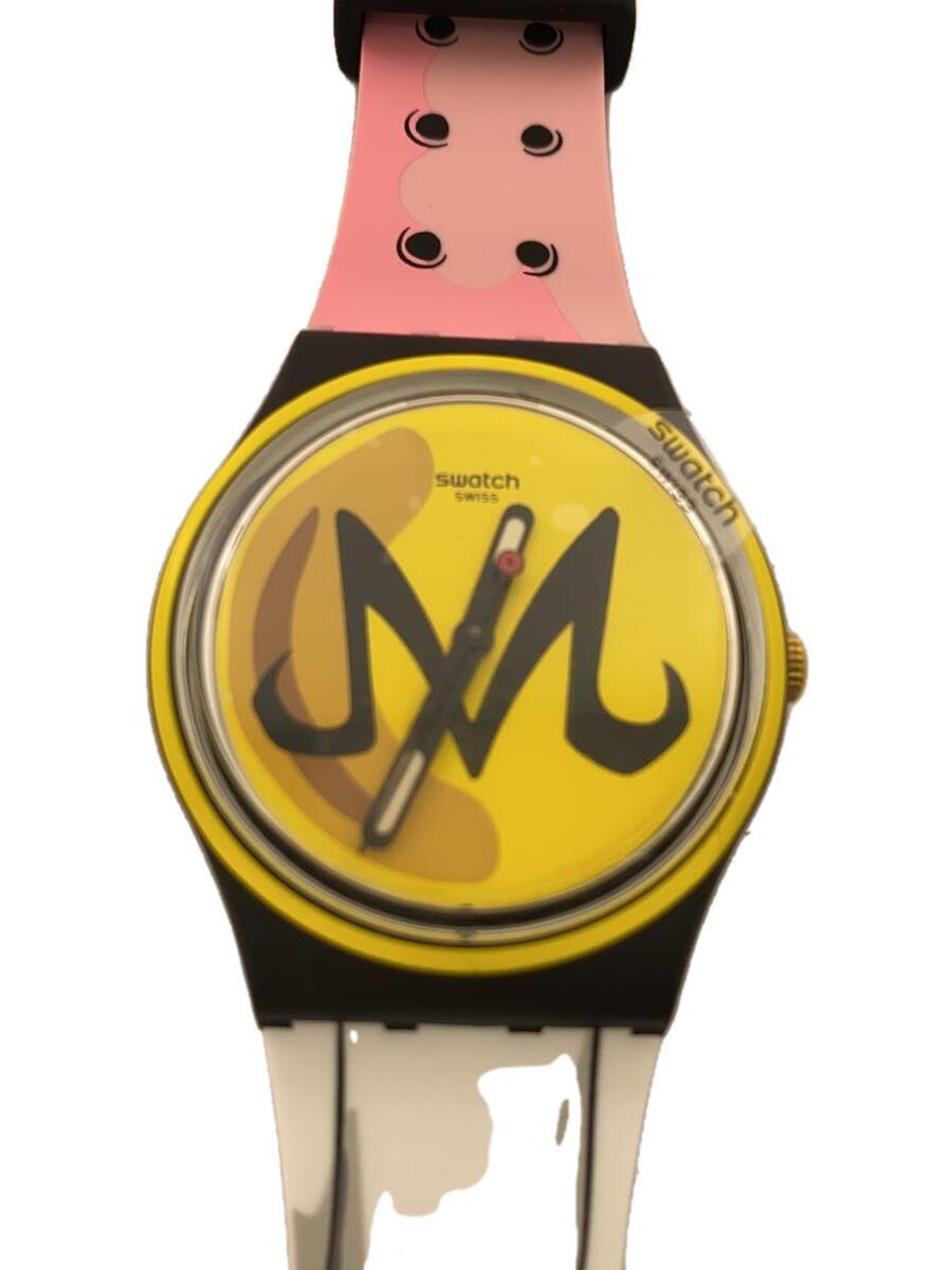 SWATCH◆MAJIN BUU X SWATCH/クォーツ腕時計/アナログ/ラバー/マルチカラー