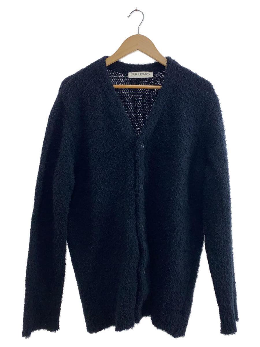 OUR LEGACY◆KNITTED CARDIGAN/カーディガン(厚手)/46/コットン/BLK/M2223BBC