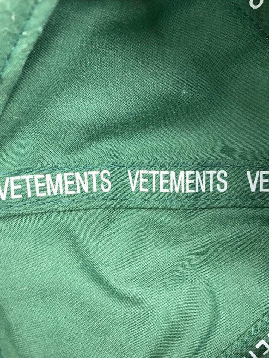 VETEMENTS◆キャップ/FREE/コットン/GRN/メンズ_画像5