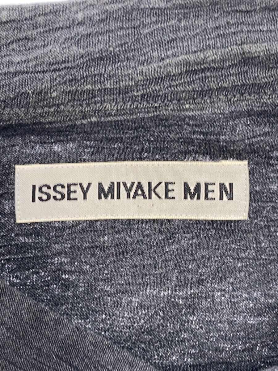 ISSEY MIYAKE MEN◆ジャケット/2/リネン/GRY/無地/ME22FU620_画像3