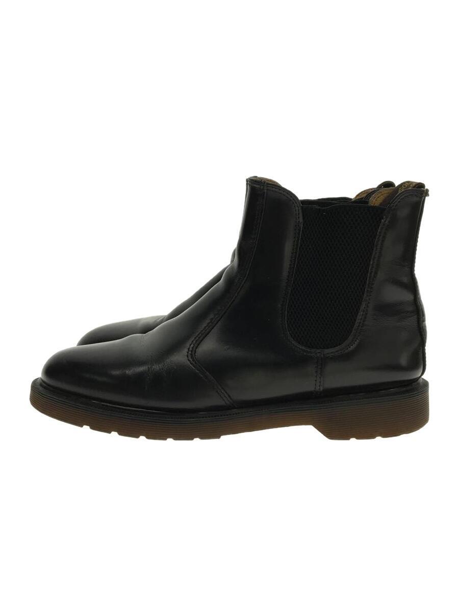 Dr.Martens◆イングランド製/チェルシーブーツ/サイドゴアブーツ/UK8/BLK/レザー/2976