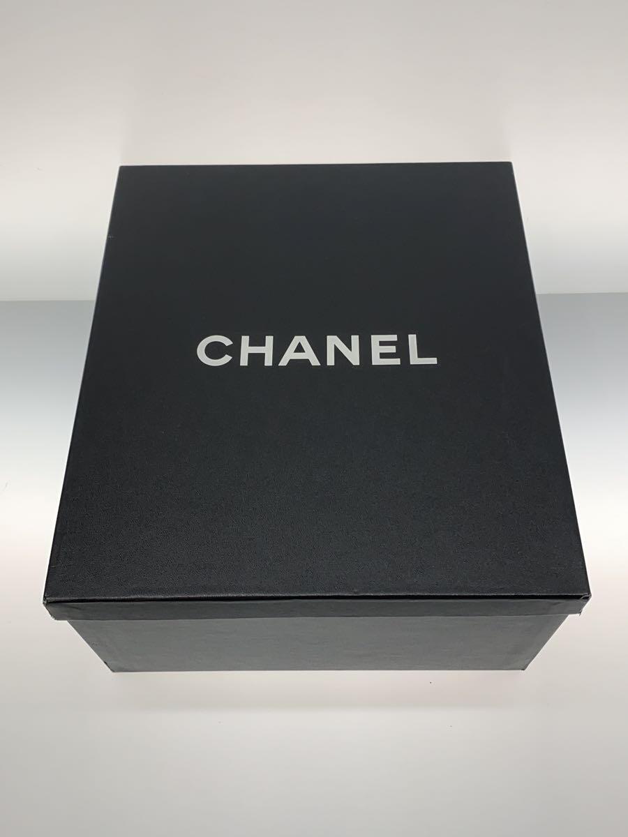 CHANEL◆チェーンショルダーバッグ/スウェード/ブラック/スレ有_画像8