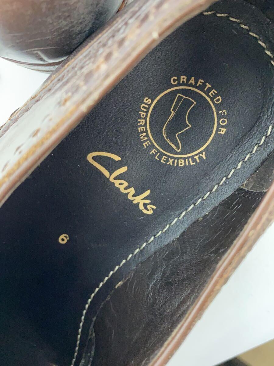 Clarks◆ドレスシューズ/UK6.5/BRW_画像5