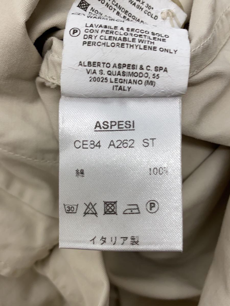 ASPESI◆UT SHIRT/シャツジャケット/カバーオール/L/コットン/ベージュ/CE84 A62 ST_画像4