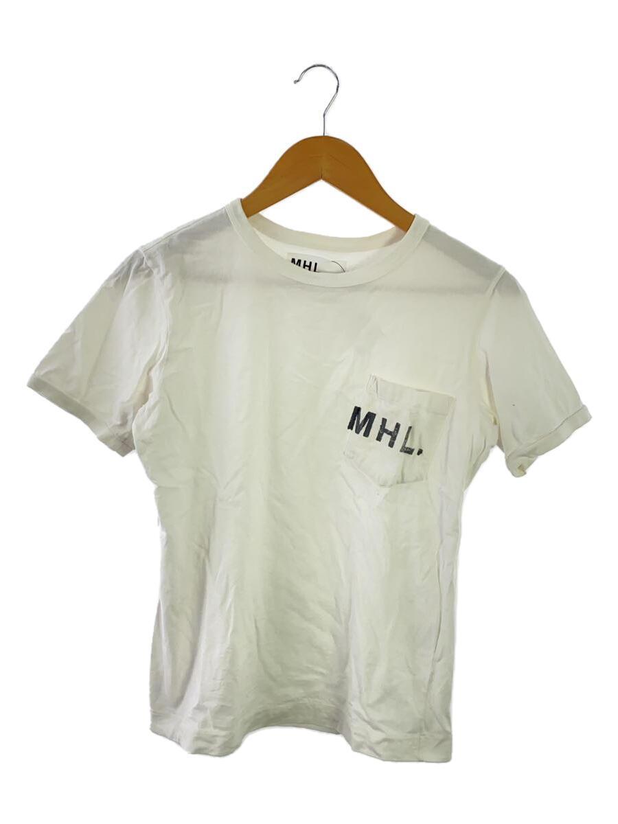 MHL.◆Tシャツ/S/コットン/WHT/プリント/_画像1