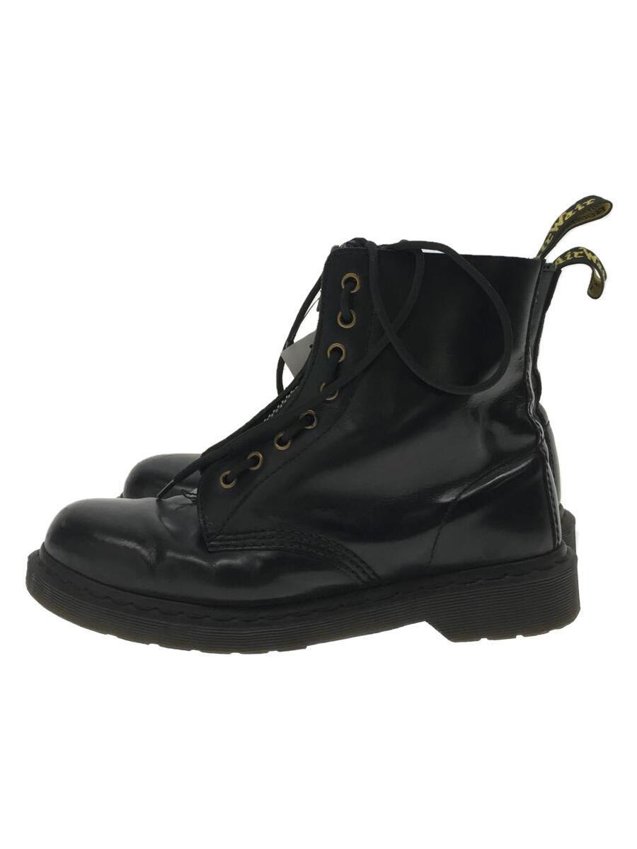 Dr.Martens◆ドクターマーチン/ブーツ/UK8/BLK/レザー/1460_画像1