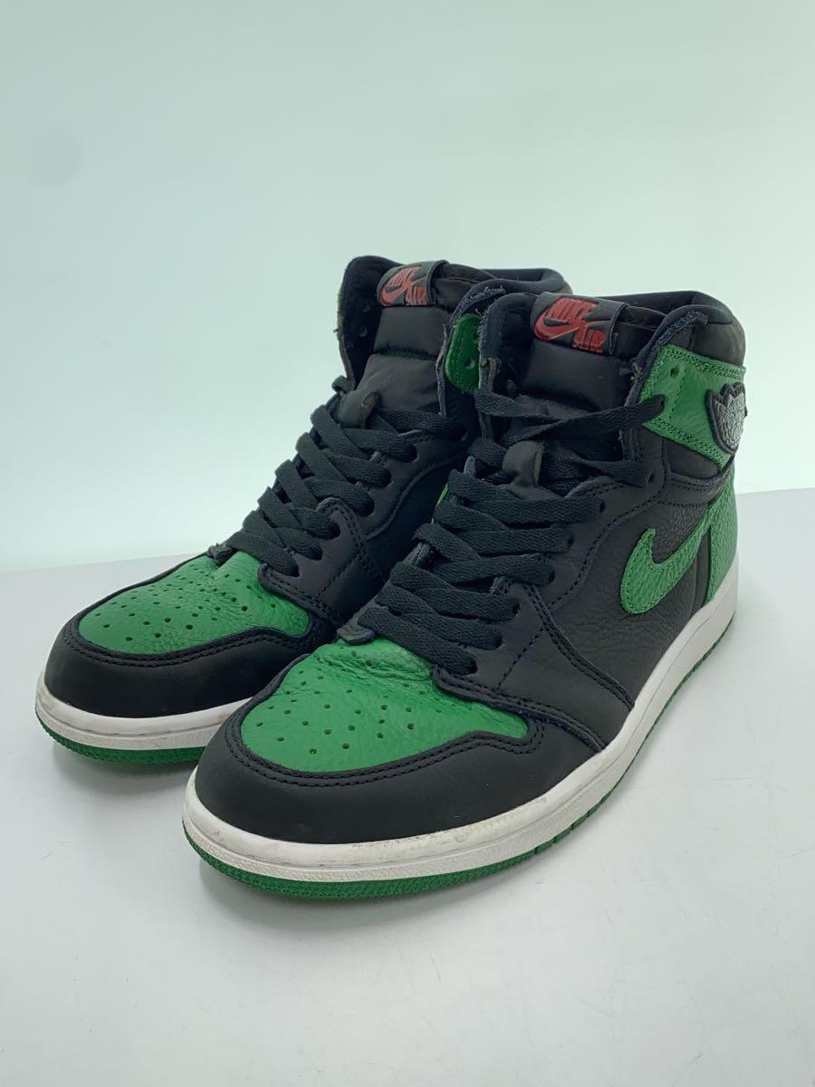 NIKE◆AIR JORDAN 1 RETRO HIGH OG/エアジョーダン 1 レトロ/グリーン/555088-030/_画像2