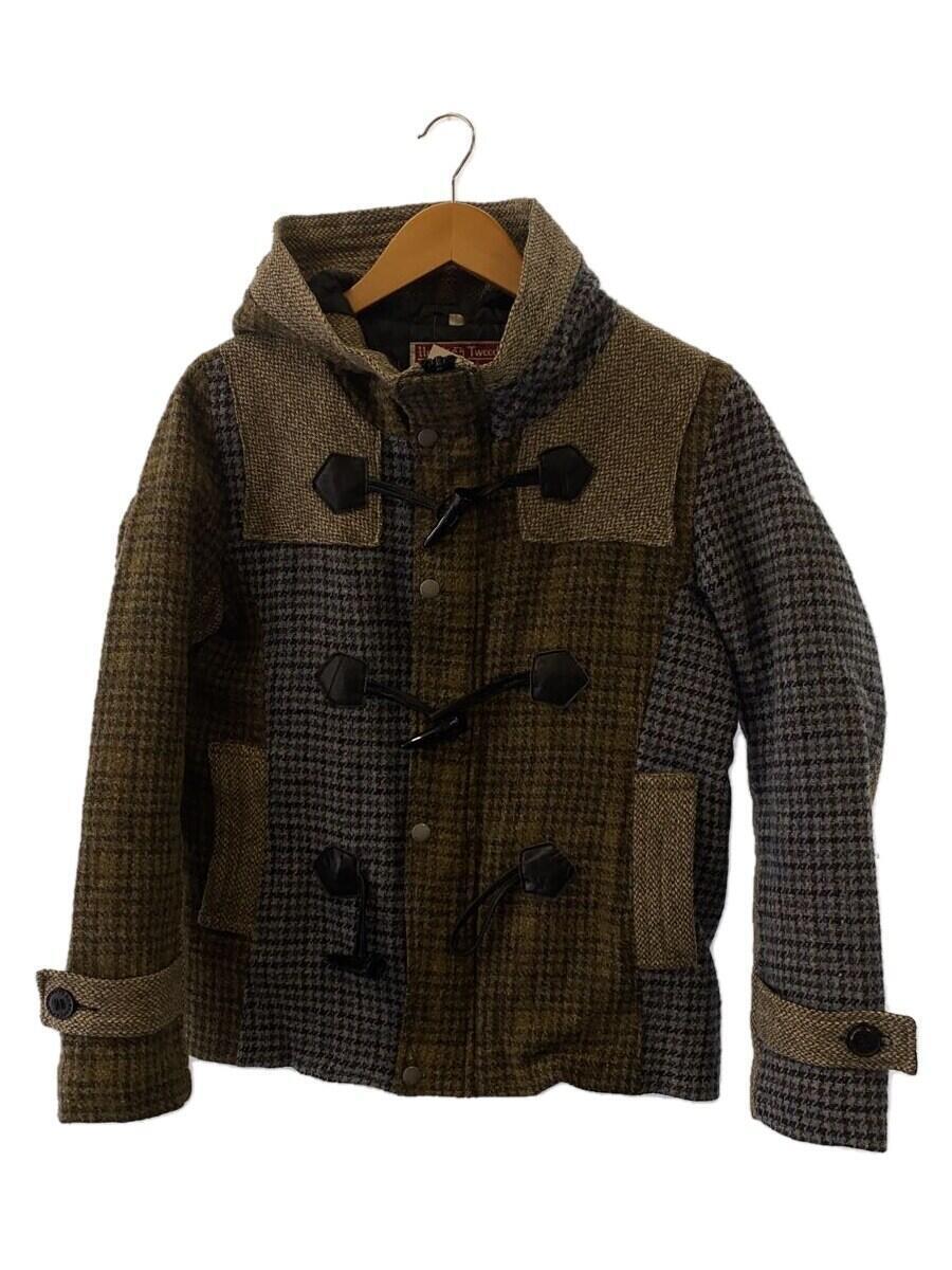 HARRIS TWEED◆The Crofters for Dunn & co/ショートダッフルコート/M/ウール/マルチカラー