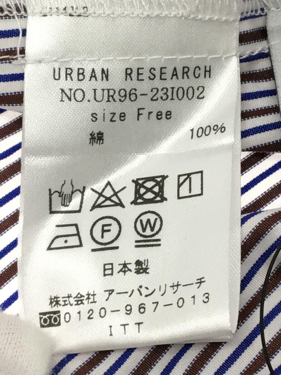 URBAN RESEARCH◆シャツ/FREE/コットン/WHT/ストライプ/UR96-23I002/19SS_画像4