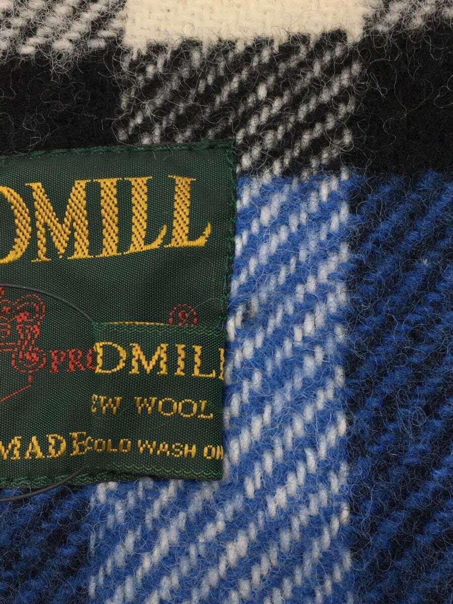 TWEED MILL◆ストール/ウール/BLU/チェック/レディース_画像3