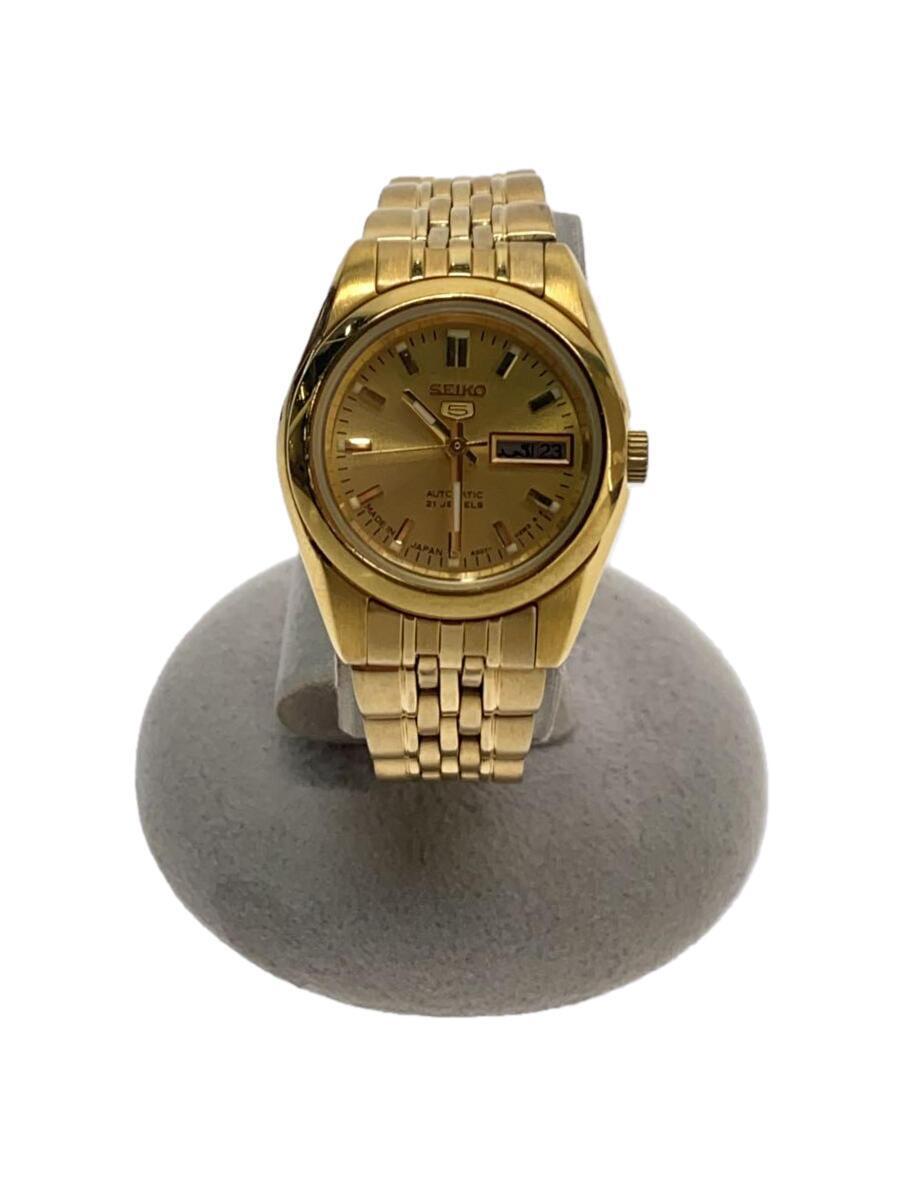 経典 5406円 SEIKO◇自動巻腕時計/アナログ/GLD/GLD/401364 アナログ(自動巻き)