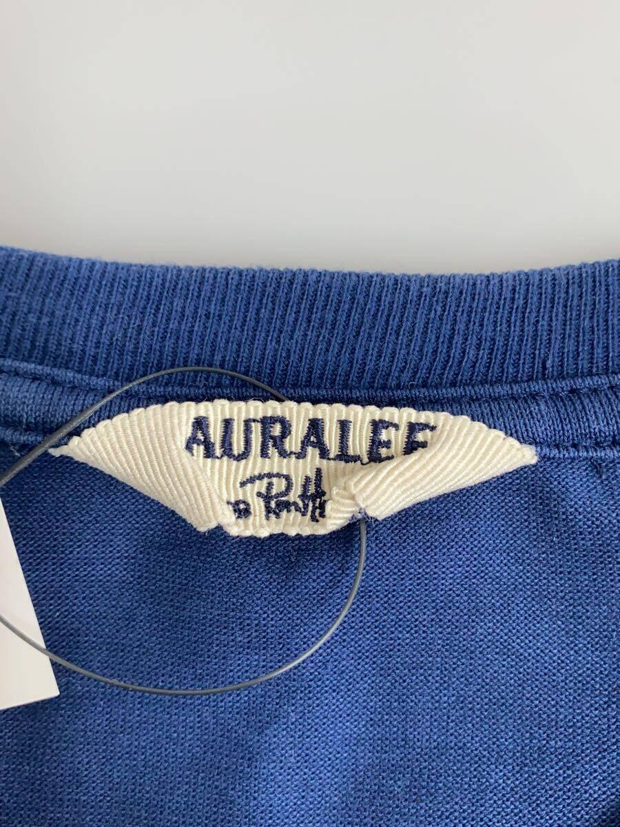 AURALEE◆別注クルーネックTシャツ/0/コットン/NVY/無地/A20ST04GT_画像3