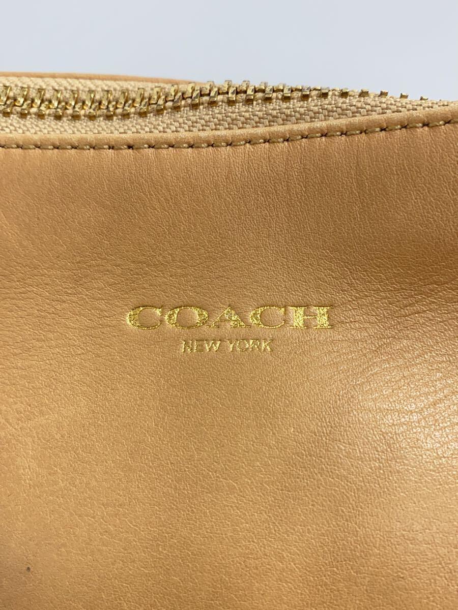 COACH◆ショルダーバッグ/レザー/BEG/22381_画像5