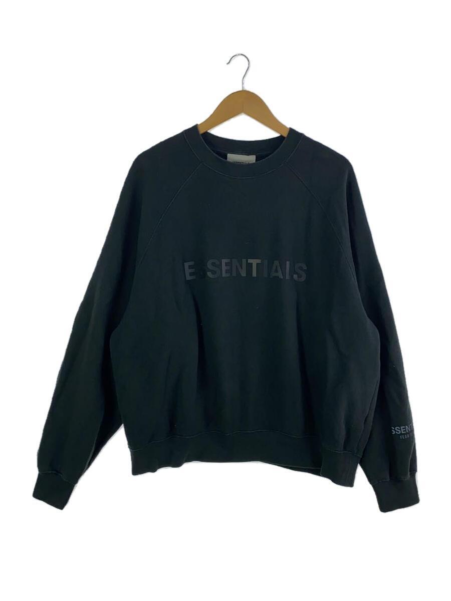 ESSENTIALS◆スウェット/S/コットン/BLK