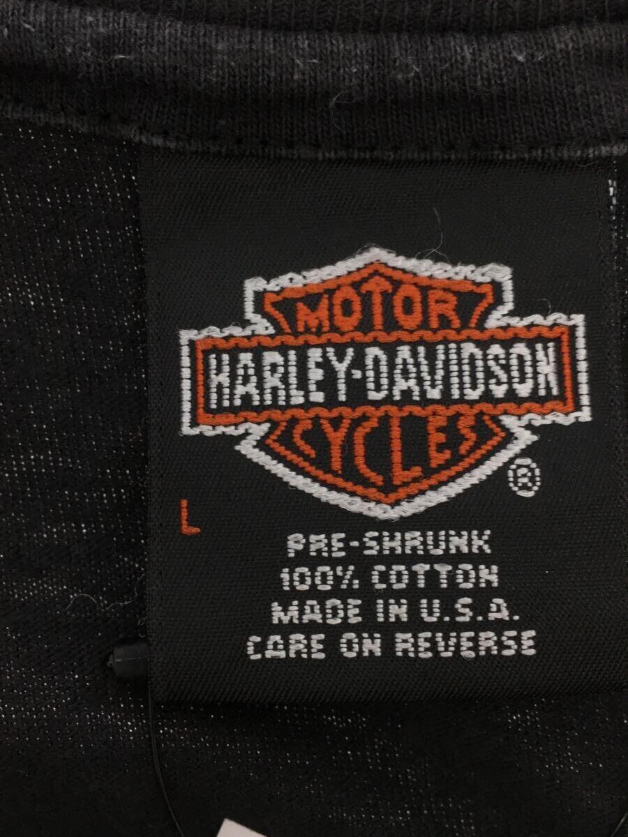 HARLEY DAVIDSON◆ハーレーダヴィッドソン/Tシャツ/L/ブラック/イーグル_画像3