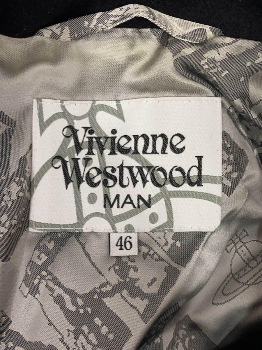 Vivienne Westwood MAN◆ジャケット/46/ウール/ブラック/無地/VW-M1-88139_画像3