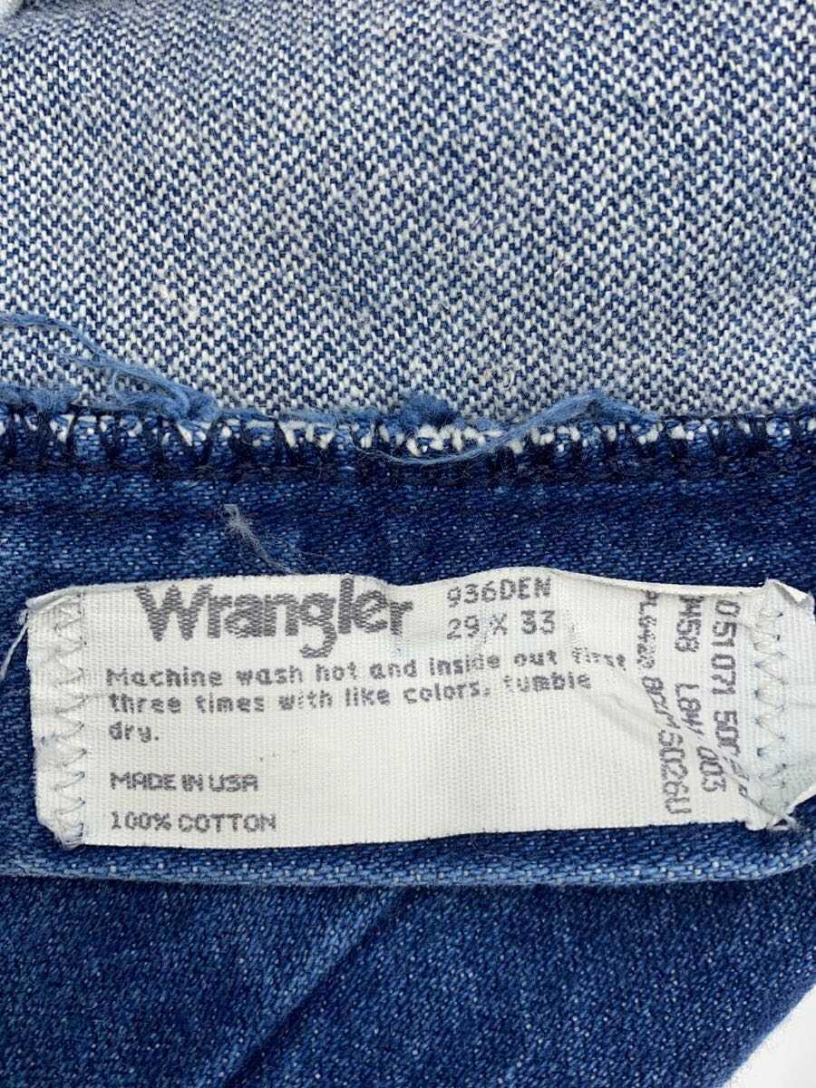 WRANGLER◆ストレートパンツ/29/コットン/IDG/936DEM_画像5