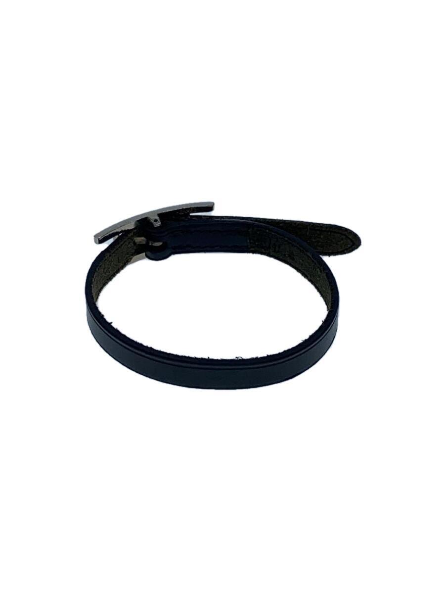 ホットセール 口コミ HERMES◇ブレスレット/レザー/BLK/レディース その他