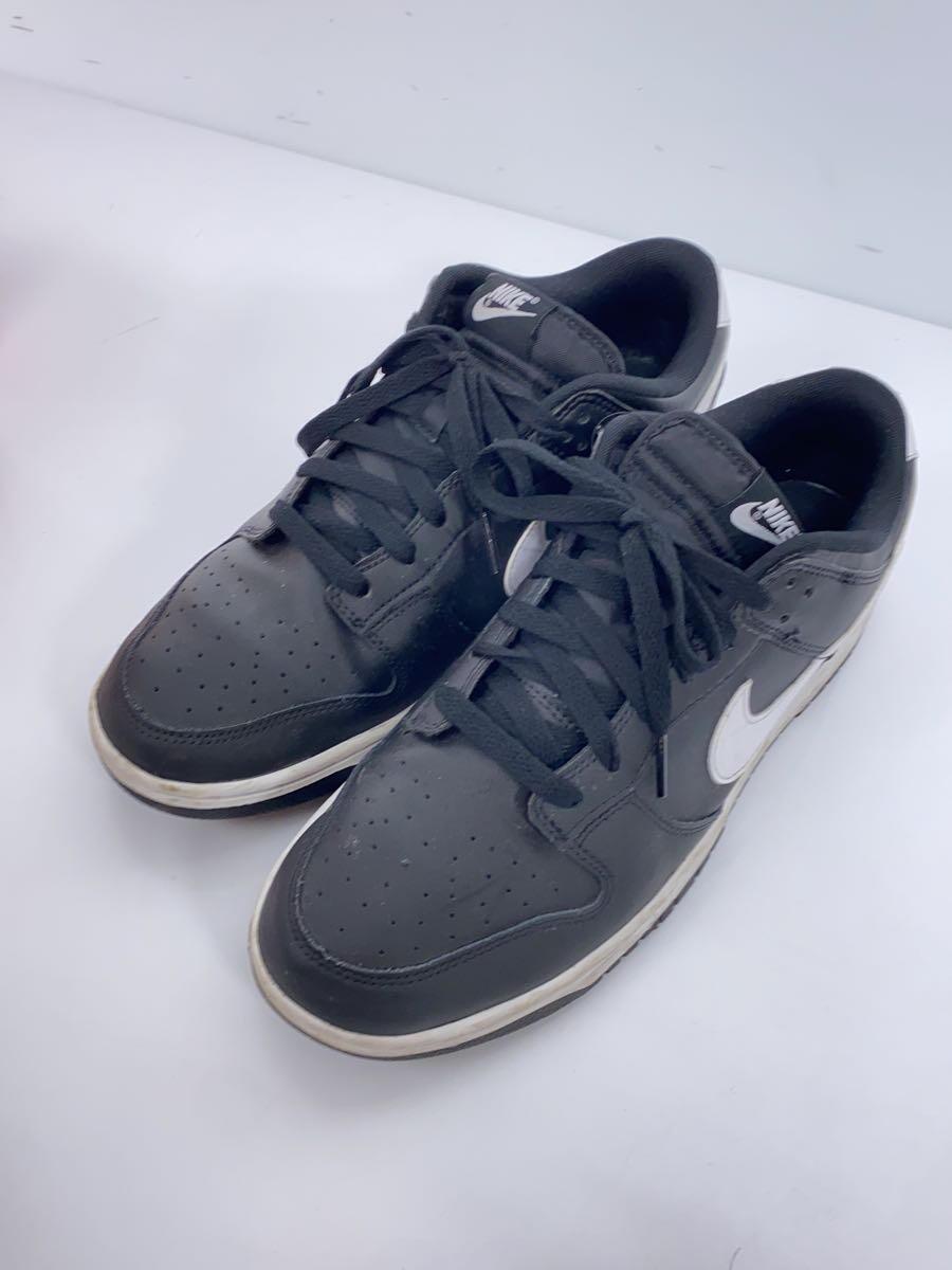 NIKE◆DUNK LOW RETRO_ダンク ロー レトロ/29cm/BLK/使用感考慮_画像2