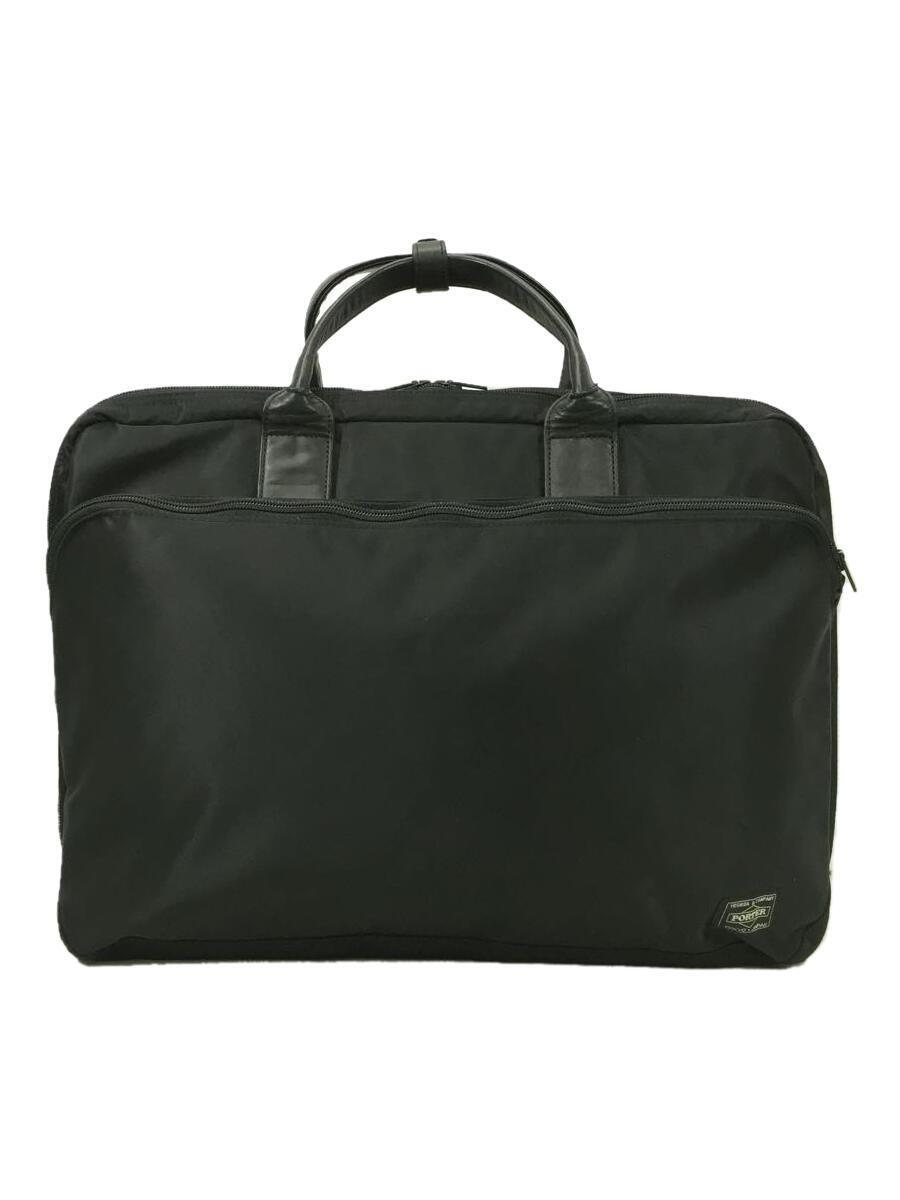 PORTER◆TIME 3WAY BRIEFCASE/ブリーフケース/ナイロン/BLK/655-06166