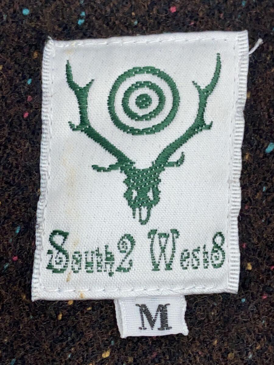 South2 West8(S2W8)◆長袖シャツ/M/ウール/BRW/総柄_画像3