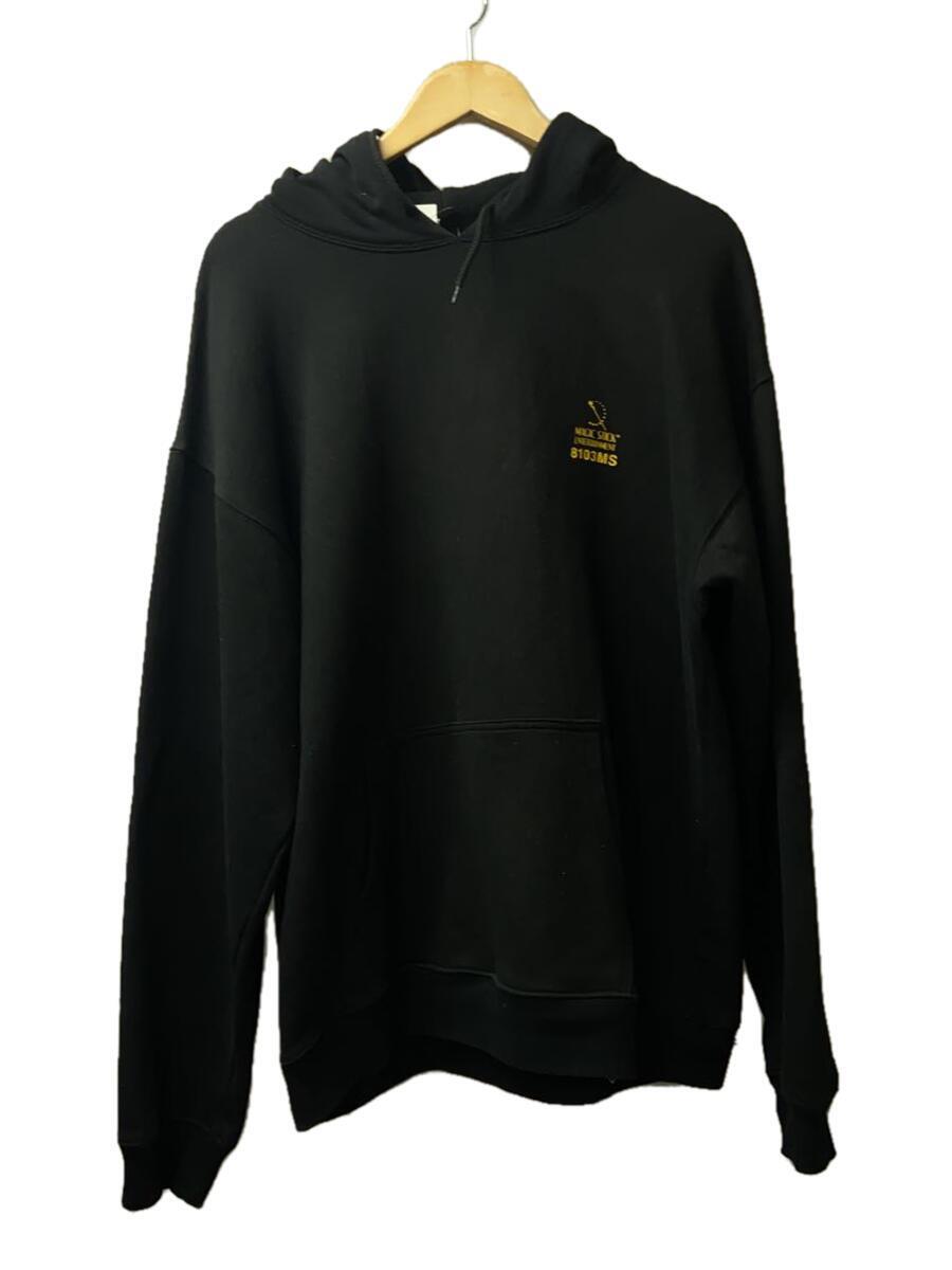 MAGIC STICK◆WORLD IS YOURS OG LOGO HOODIE/パーカー/SIZE:M/コットン/ブラック_画像1