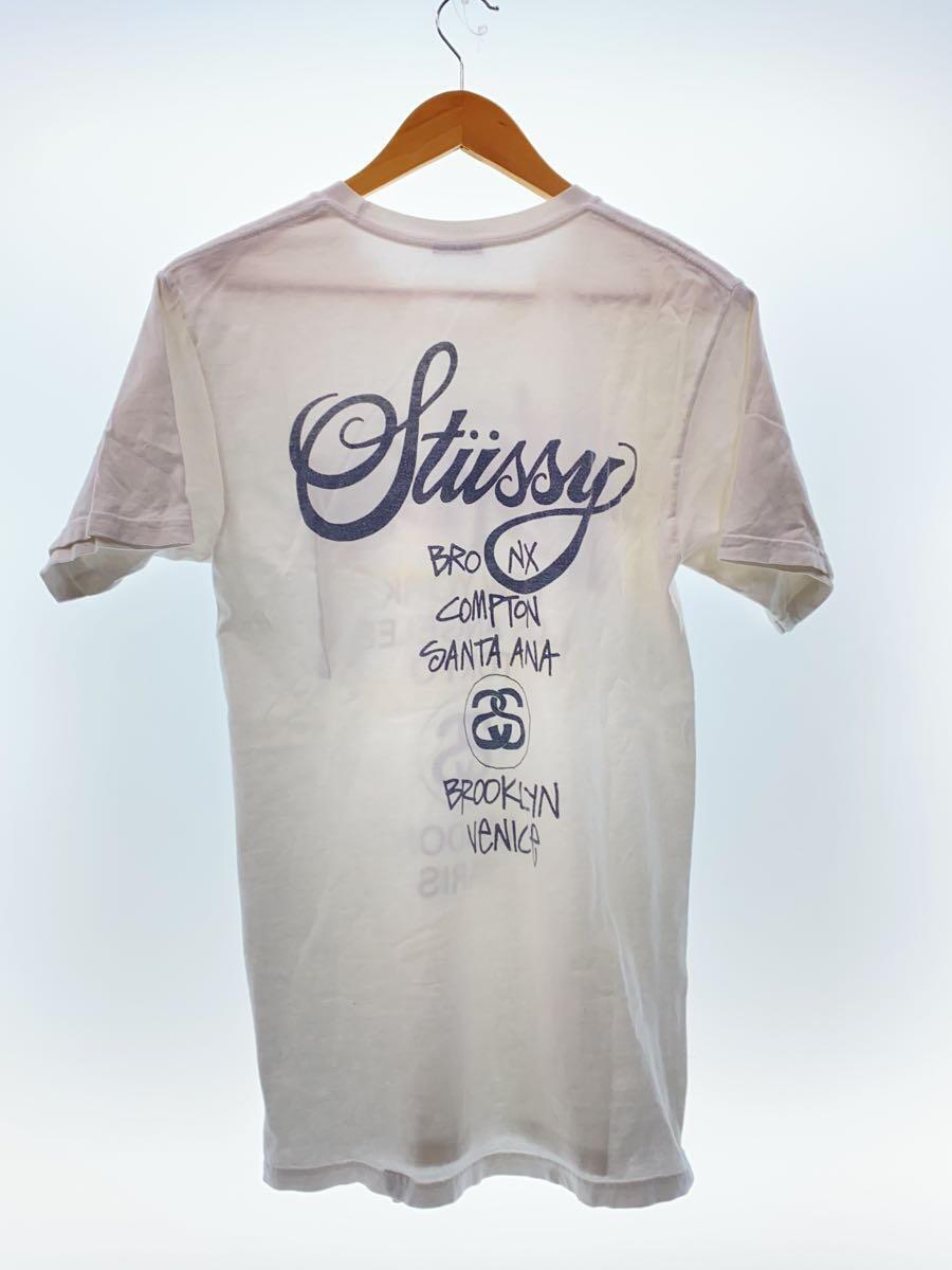 STUSSY◆Tシャツ/S/コットン/WHT_画像2