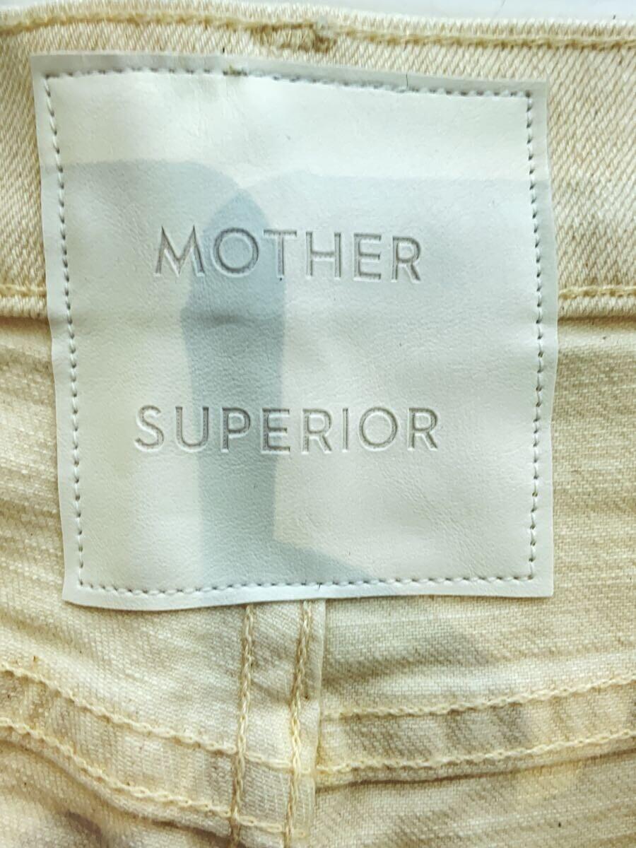 mother◆ブーツカットパンツ/26/コットン/WHT/無地/1157-544_画像4