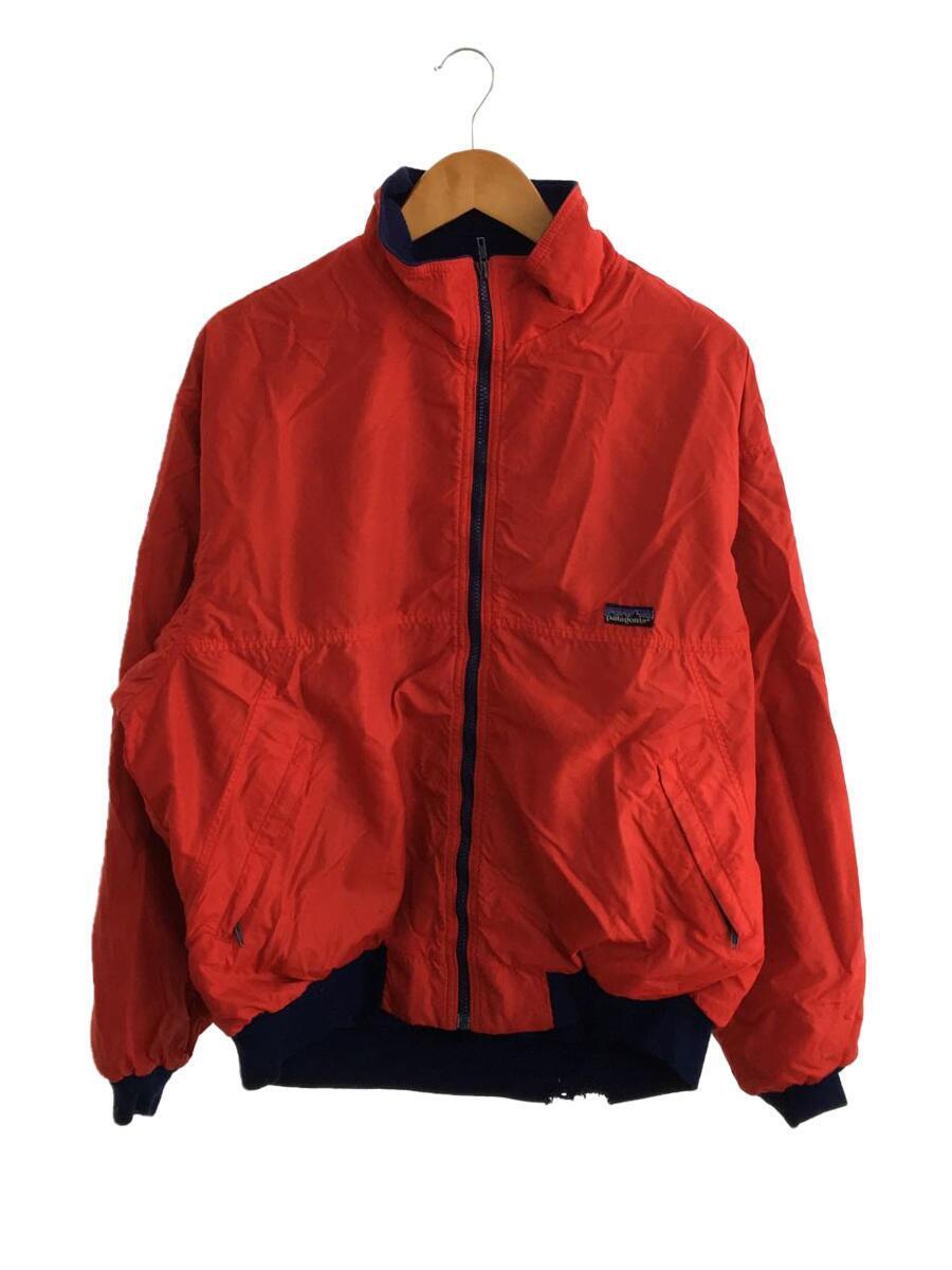 patagonia◆ジャケット/XL/ナイロン/RED/裾、両袖リブダメージ有_画像1